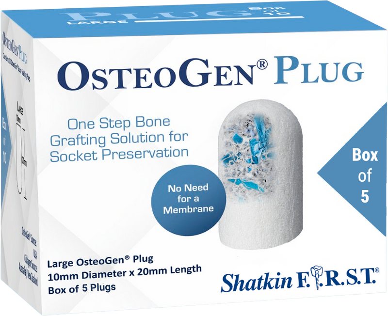 OsteoGen Plug | Large 10x20mm | 5 Pack